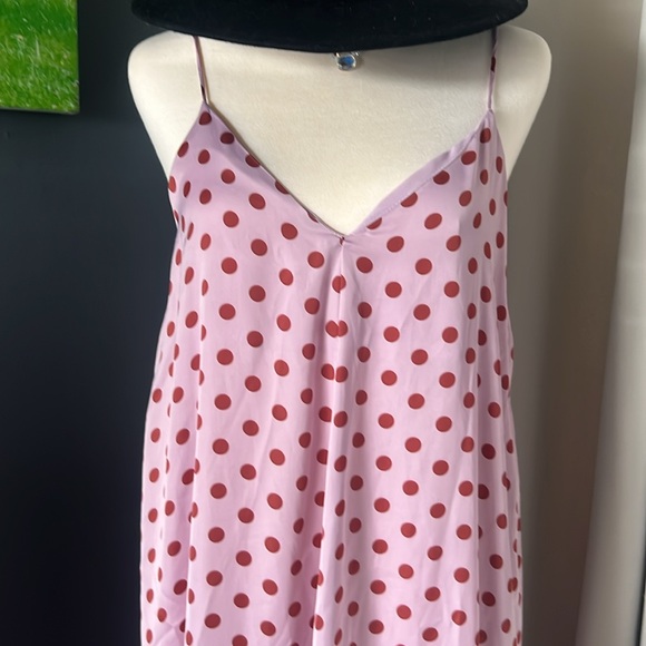 Zara Pink Polka Dots Dress Size XS - Picture 5 of 11